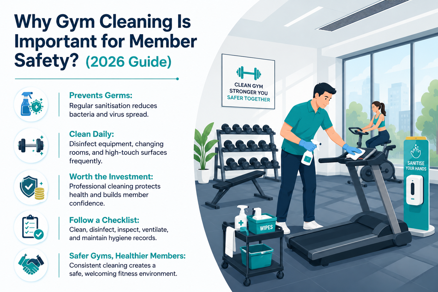 Gym cleaning in Sydney shows how important cleanliness really is. When facilities are clean, members feel safer and healthier.